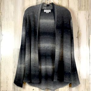 Sag Harbor Woman’s Gray Ombré Cardigan Sweater
